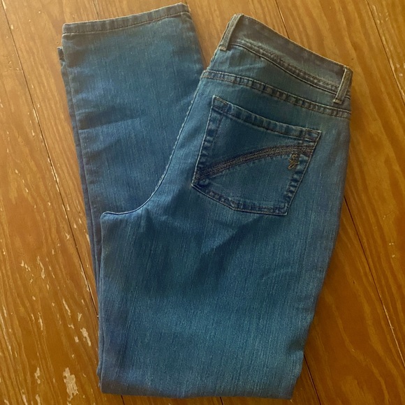 👖SUSAN GRAVER👖STRETCH HIGH-RISE STRAIGHT JEANS 87935 EUC❣️ - Picture 3 of 13